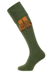 The Dodmarsh Cotton Shooting Sock, Moss