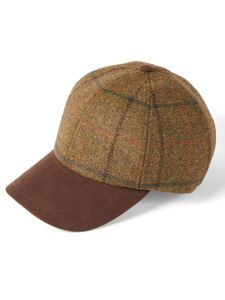 Failsworth Epsom Tweed Baseball Cap, Brown