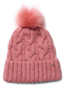 Failsworth Amelia Knitted Wool Beanie Hat - Pink
