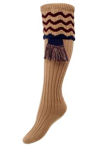 Olive Green - The Lady Grafton Shooting Sock with Garter