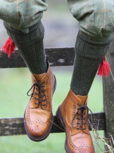 The Beater Shooting Sock from Pennine, Greenacre