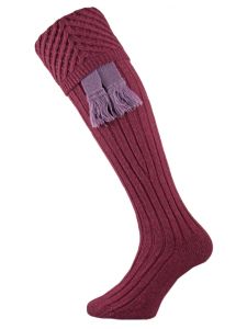 The Soho Angora Blend Shooting Sock - Amethyst