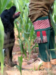 The Shooting Sock Company - The Whitley Shooting Sock with Garter - Forest