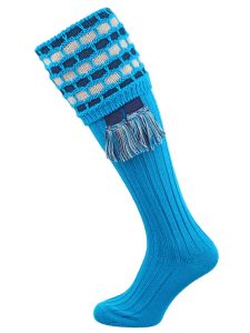 The Big Bee Honeycomb Shooting Sock Including Garter, Kingfisher