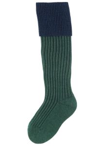 The Junior Lomond Children's Shooting Sock, Forest & Indigo