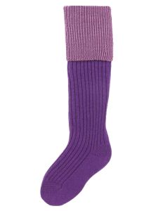 The Junior Lomond Children's Shooting Sock, Lavande & Lilac