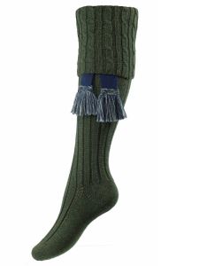 The Lady Harris Shooting Sock,  Spruce