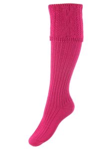 The Lady Glenmore Shooting Sock, Fuchsia