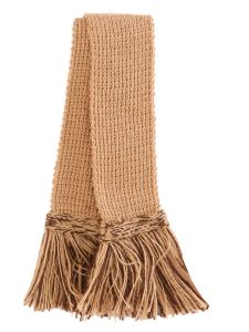 Two-Tone Camel & Dark Natural Garter Ties