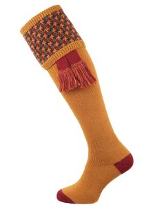 The Cromarty Cushion Foot Shooting Sock, Ochre