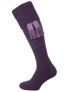 The Woolhope Cushion Sole Shooting Sock - Heather