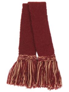 Shooting Sock Garter, Burgundy with Camel