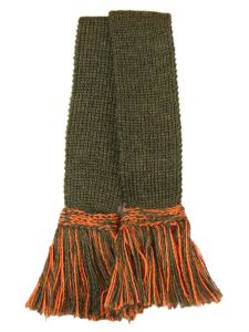 Two-Tone Spruce & Burnt Orange Garter Ties