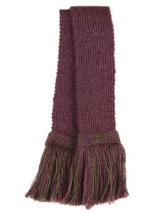 Classic Merino Blend Two Tone Garter - Thistle with Thistle & Spruce