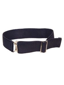 Heavy Gauge, Fully Adjustable Elasticated Sock Garter, Navy