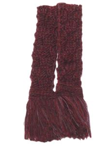 Basket Weave Merino Blend Garter - Sloeberry Marl