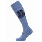 The Allensmore Cotton Cushion Sole Shooting Sock, Cornflower Blue