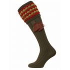 The Angus Shooting Sock - New Spruce with Moss