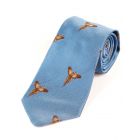 Atkinsons 'Soaring Pheasant' Silk Tie - Blue