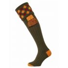 The Chequers Shooting Sock - Spruce