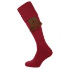 The Dinmore 'Cherry' Wool Cushion Foot Shooting Sock