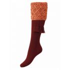 The Lady Forres Shooting Sock - Burgundy