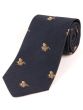 Atkinsons 'Flying Woodcock' Wool & Silk Tie - Navy