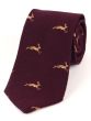 Atkinsons Woven Wool & Silk Tie, Running Hare
