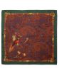 Atkinsons Pheasant Silk Pocket Square, available in dark olive, burgundy and navy.