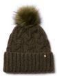Failsworth Amelia Women's Knitted Beanie Hat, Moss Green