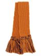 Two-Tone Ochre & Navy Garter Ties