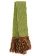 Two-Tone Moss & Burgundy Garter Ties