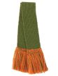 Two-Tone Garter Ivy Green & Burnt Orange Garter Ties