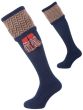The Herringbone Shooting Sock, Navy