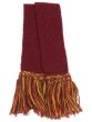 Shooting Sock Garter, Merino Wool, Burgundy Contrast