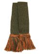 Two-Tone Spruce & Burnt Orange Garter Ties