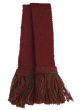 Two-Tone Burgundy & Spruce Garter Ties