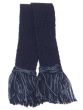 Classic Merino Blend Two Tone Garter - Navy with Navy & Blue Mix