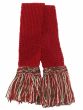 Classic Tri Colour Garter - Red with Oatmeal, Spruce & Red