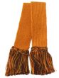 Classic Tri Colour Garter - Ochre with Spruce, Burgundy & Ochre