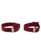  Soft Elasticated Fully Adjustable Sock Garters, available in Burgundy, Royal Blue, Gold and Pink.