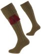 Dark Olive, The Wye Merino Shooting Sock