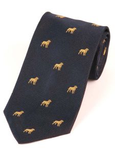 Atkinsons 'Labrador' Silk Tie, Navy