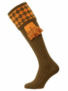The Chessboard Shooting Sock - Bracken & Ochre