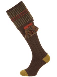 The Cumbrian Mocha Merino Wool Shooting Sock