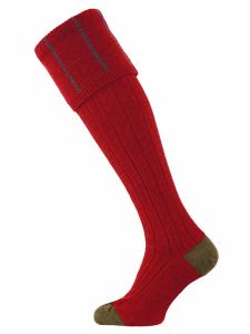 The Devonshire Wool Shooting Sock - Cassis