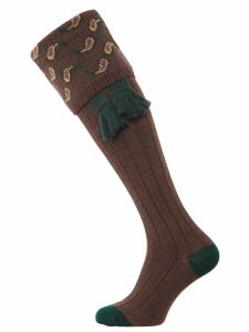 The Norfolk Merino Wool Shooting Sock - Mocha