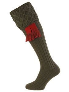 Spruce Rannoch Shooting Sock from House of Cheviot