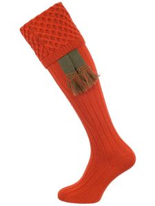 The Chelsea Merino Wool Shooting Sock, Orange