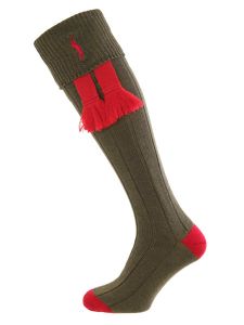 Olive Green - Imperial Embroidered Shooting Socks